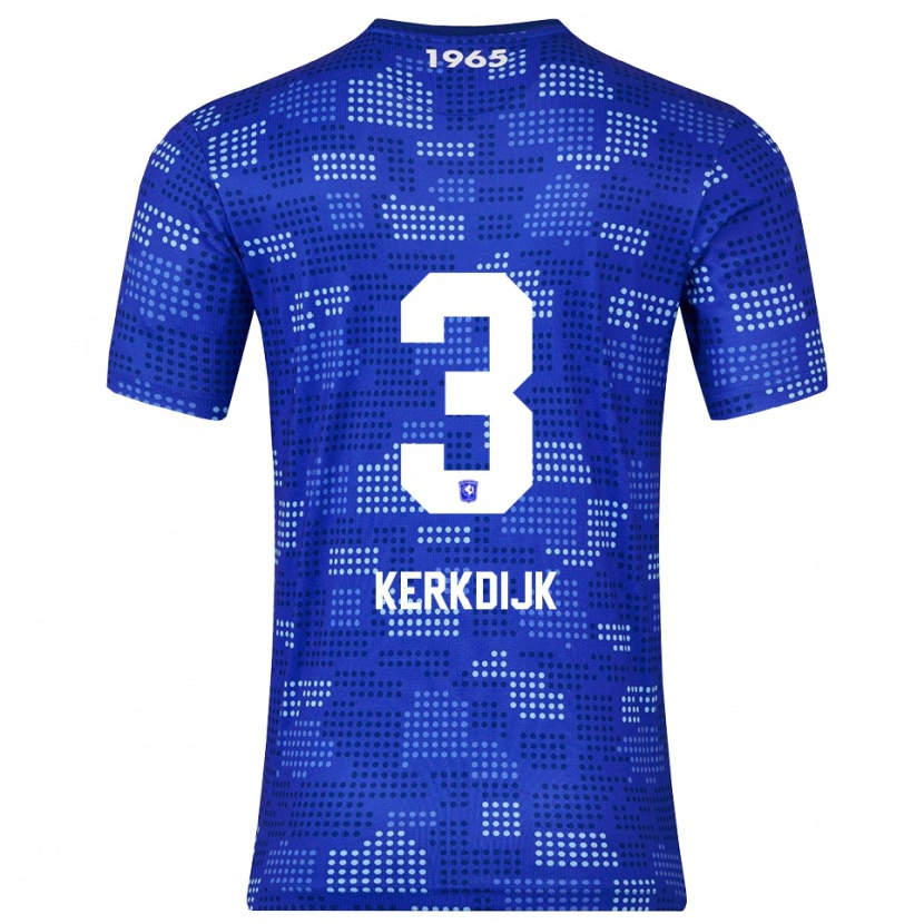 Danxen Män Danique Kerkdijk #3 Blå Himmelsblå Bortatröja Matchtröjor 2025/26 Tröjor T-Tröja