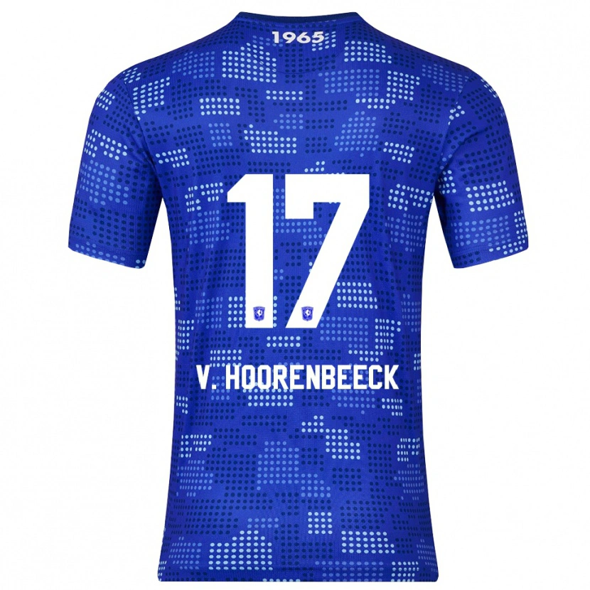 Danxen Män Alec Van Hoorenbeeck #17 Blå Himmelsblå Bortatröja Matchtröjor 2025/26 Tröjor T-Tröja