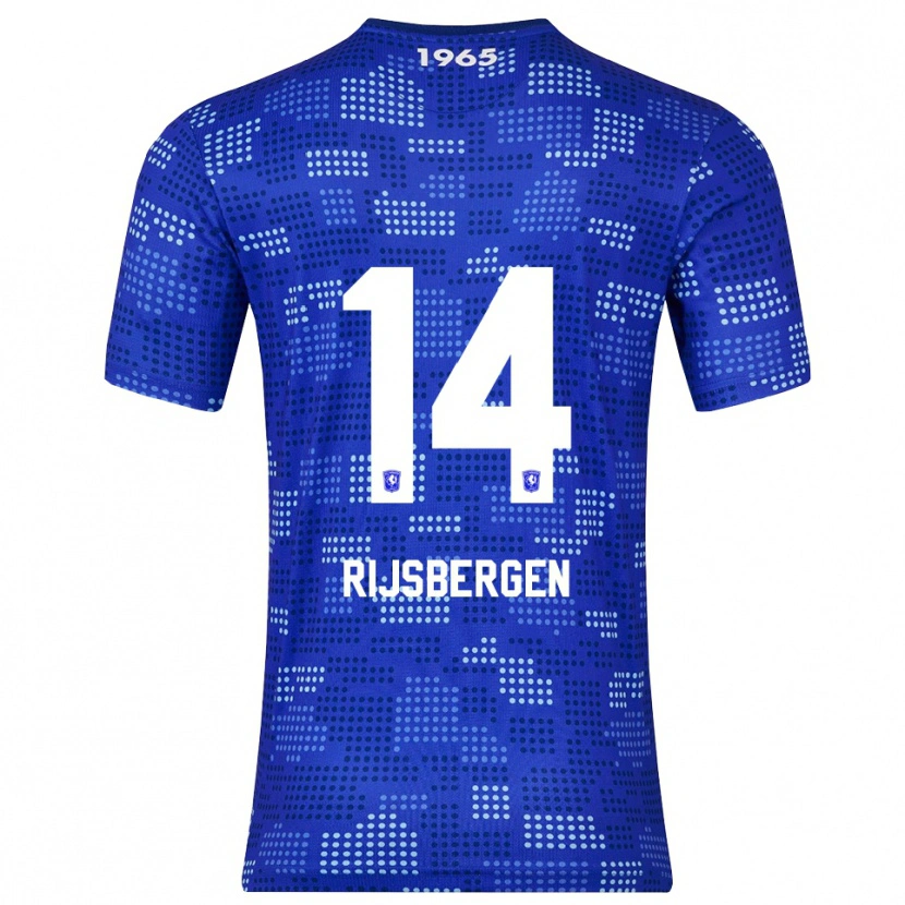 Danxen Män Liz Rijsbergen #14 Blå Himmelsblå Bortatröja Matchtröjor 2025/26 Tröjor T-Tröja