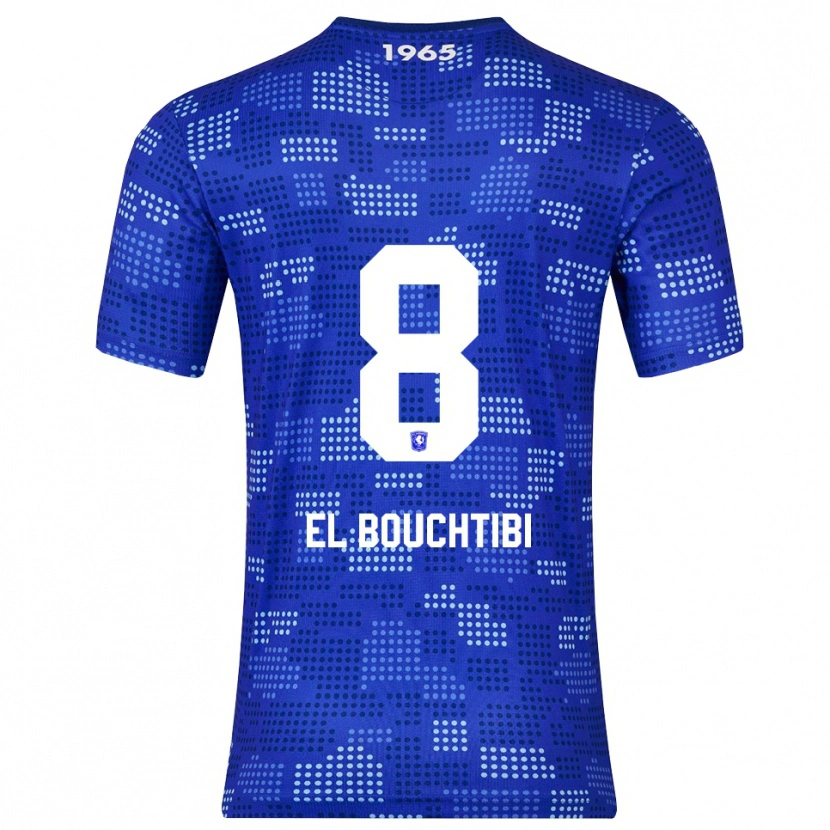Danxen Män Ilias El Bouchibti #8 Blå Himmelsblå Bortatröja Matchtröjor 2025/26 Tröjor T-Tröja