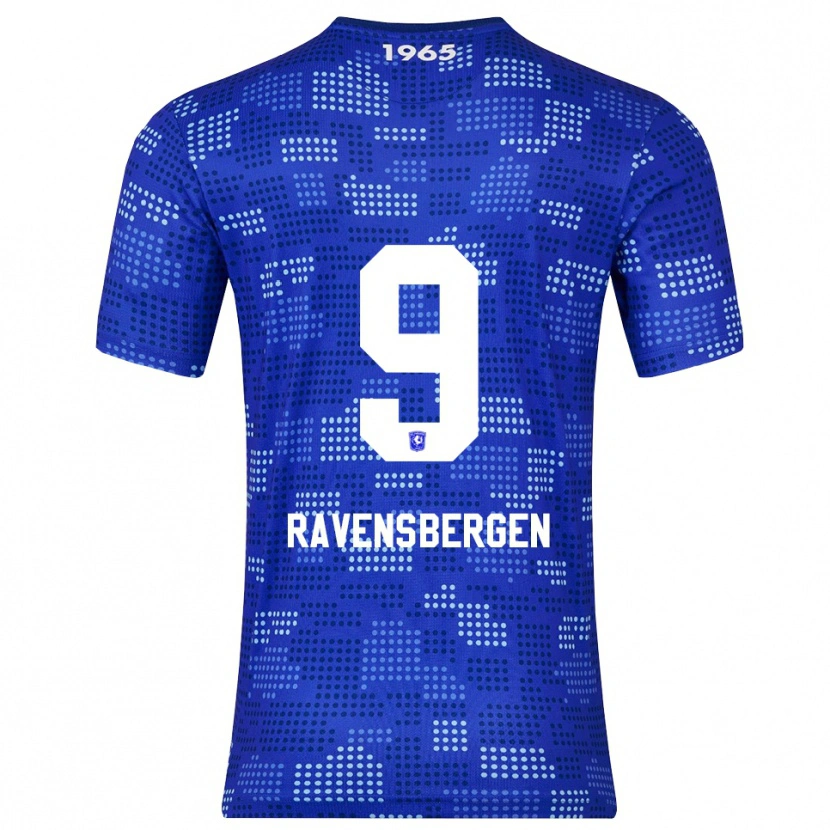 Danxen Män Jaimy Ravensbergen #9 Blå Himmelsblå Bortatröja Matchtröjor 2025/26 Tröjor T-Tröja