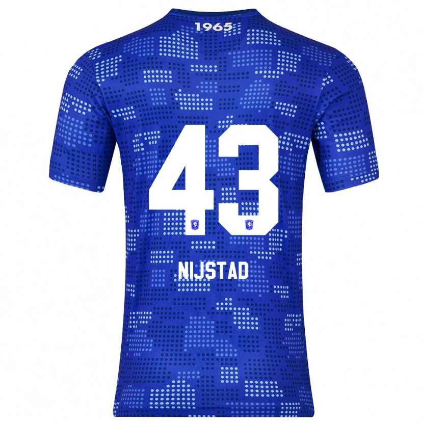 Danxen Män Ruud Nijstad #43 Blå Himmelsblå Bortatröja Matchtröjor 2025/26 Tröjor T-Tröja
