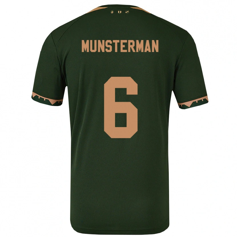 Danxen Män Marthe Munsterman #6 Grön Guld Bortatröja Matchtröjor 2025/26 Tröjor T-Tröja