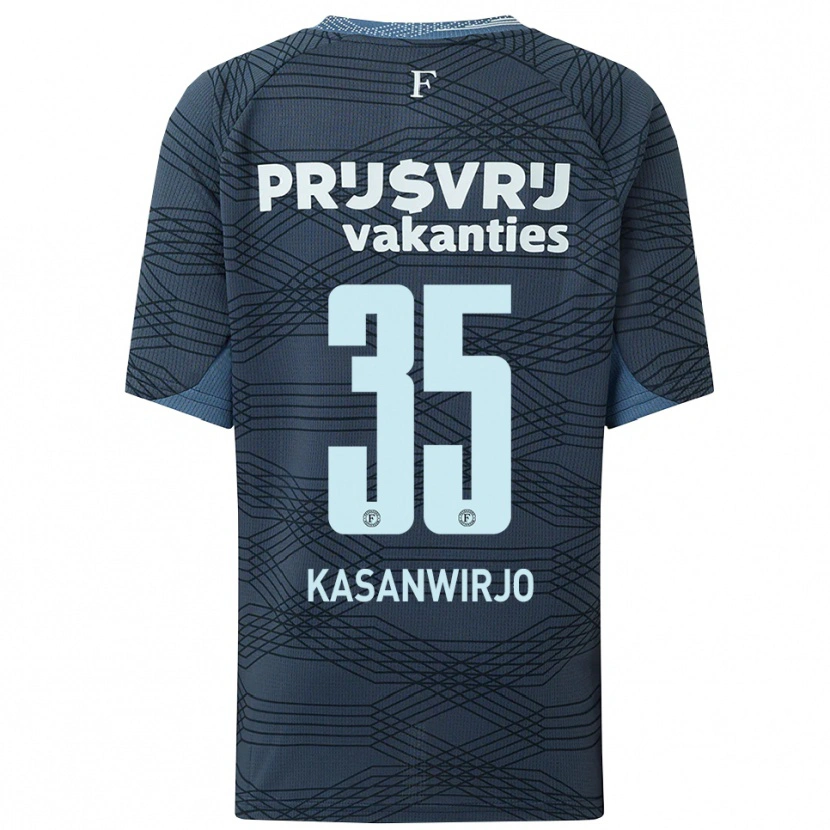 Danxen Män Neraysho Kasanwirjo #35 Svart Grå Bortatröja Matchtröjor 2025/26 Tröjor T-Tröja