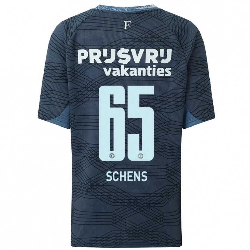 Danxen Män Twan Schens #65 Svart Grå Bortatröja Matchtröjor 2025/26 Tröjor T-Tröja