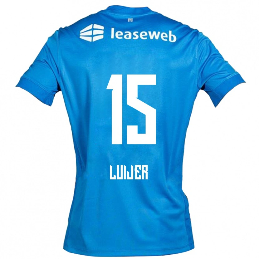 Danxen Män Rick Luijer #15 Blå Vit Bortatröja Matchtröjor 2025/26 Tröjor T-Tröja