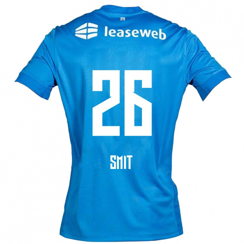 Danxen Män Kees Smit #26 Blå Vit Bortatröja Matchtröjor 2025/26 Tröjor T-Tröja