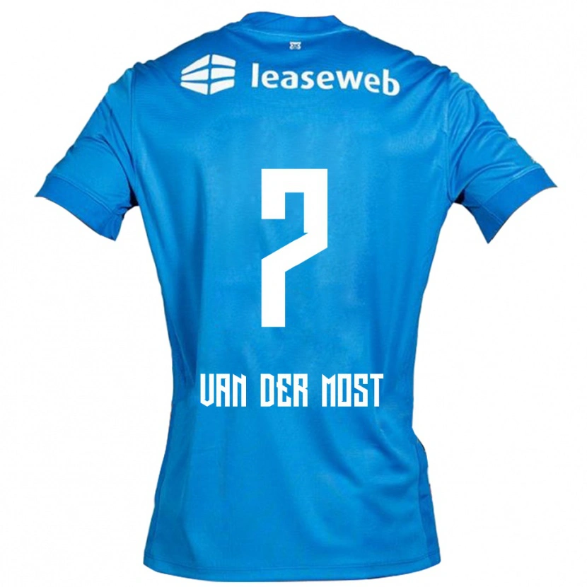 Danxen Män Veerle Van Der Most #7 Blå Vit Bortatröja Matchtröjor 2025/26 Tröjor T-Tröja