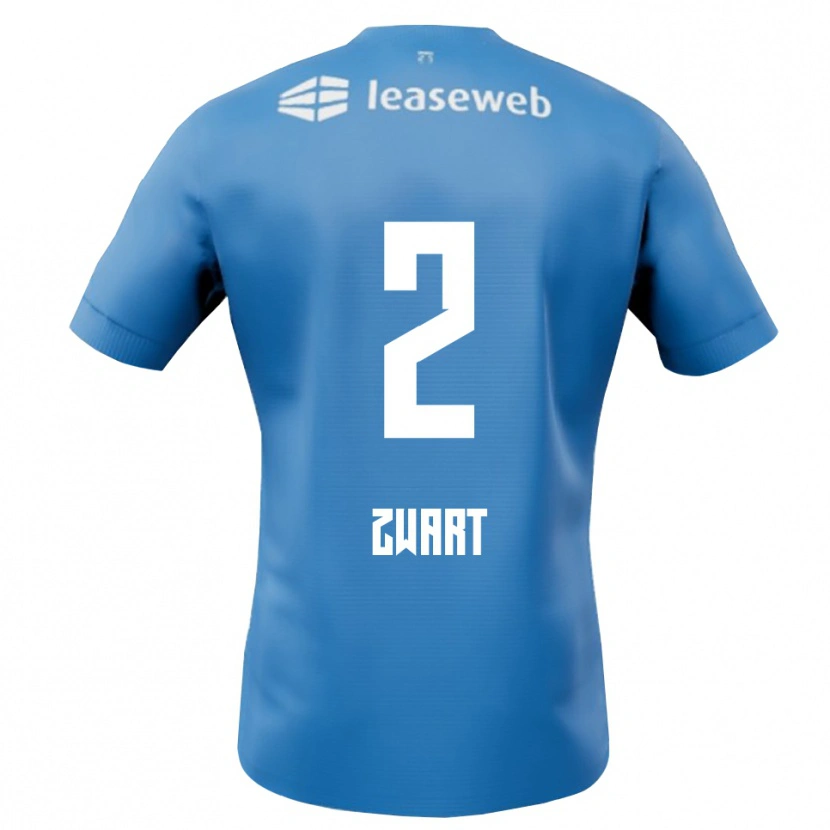 Danxen Män Jesper Zwart #2 Blå Vit Bortatröja Matchtröjor 2025/26 Tröjor T-Tröja