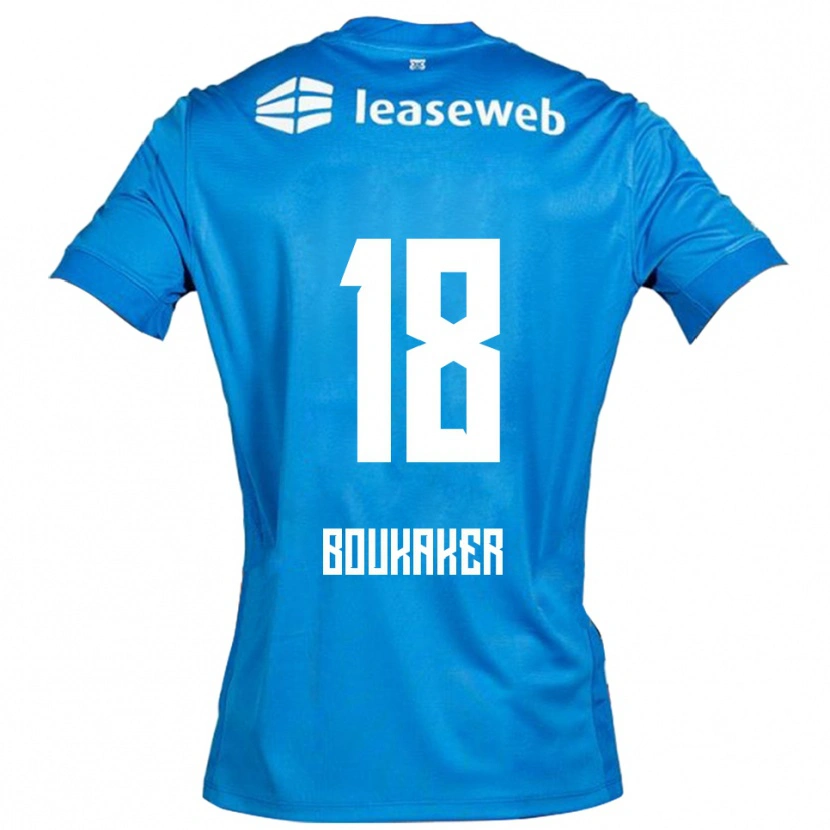 Danxen Män Romaissa Boukaker #18 Blå Vit Bortatröja Matchtröjor 2025/26 Tröjor T-Tröja