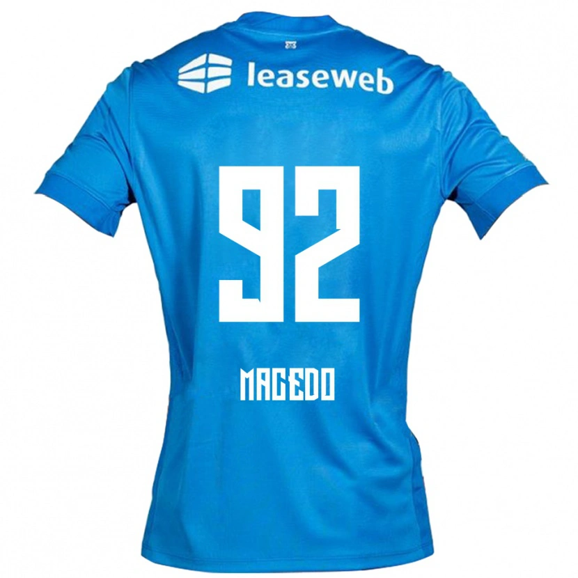 Danxen Män Rodrigo Macedo #92 Blå Vit Bortatröja Matchtröjor 2025/26 Tröjor T-Tröja