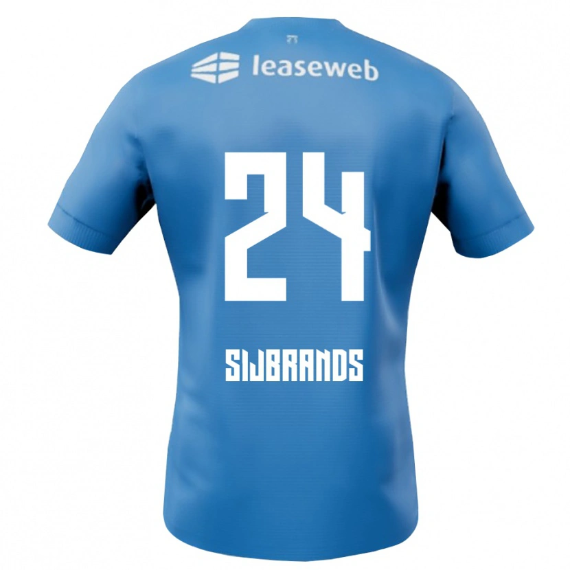 Danxen Män Julian Sijbrands #24 Blå Vit Bortatröja Matchtröjor 2025/26 Tröjor T-Tröja
