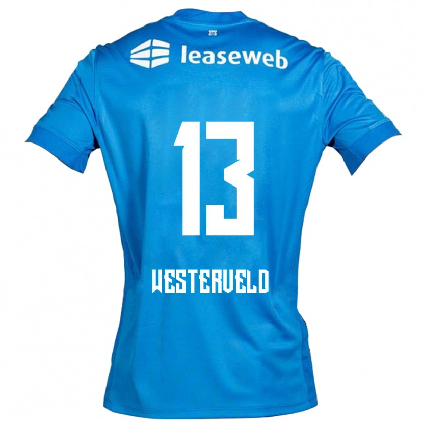 Danxen Män Sem Westerveld #13 Blå Vit Bortatröja Matchtröjor 2025/26 Tröjor T-Tröja
