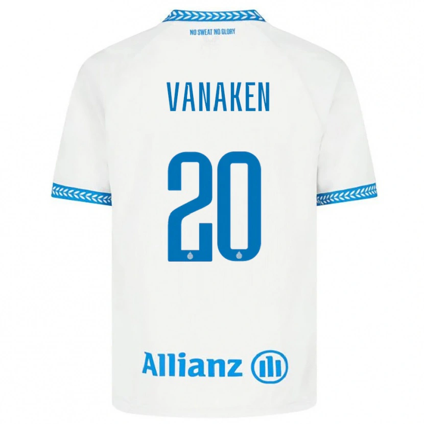 Danxen Män Hans Vanaken #20 Blå Vit Bortatröja Matchtröjor 2025/26 Tröjor T-Tröja