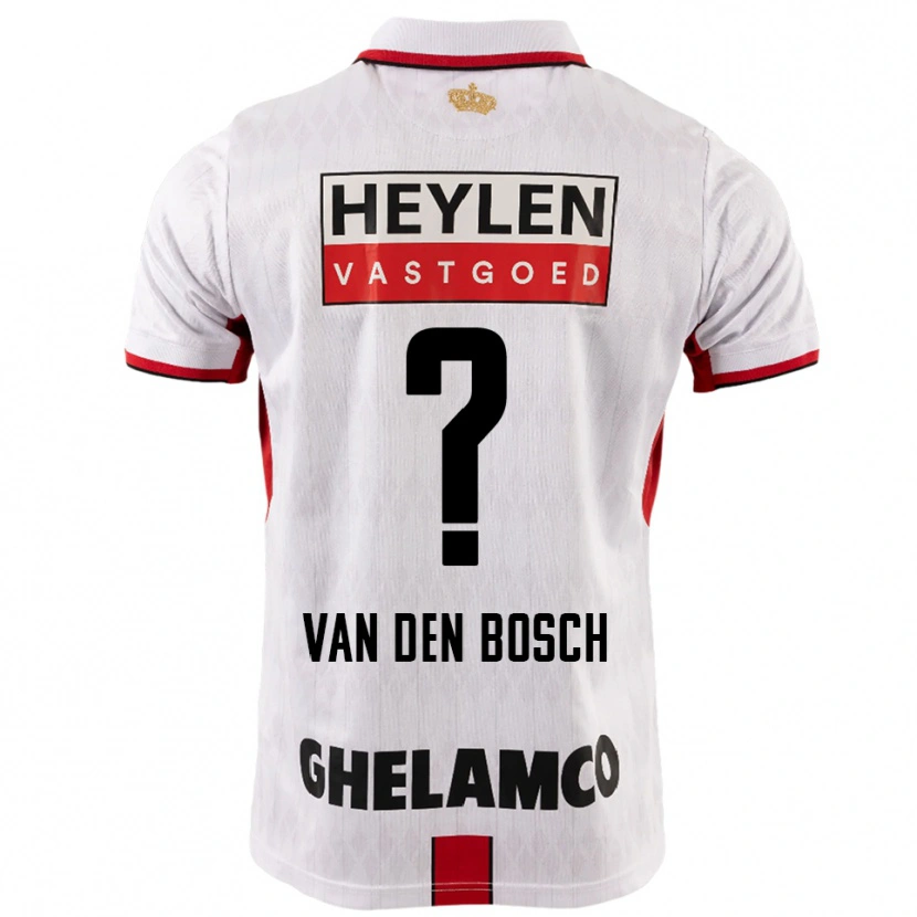 Danxen Män Cisse Van Den Bosch #0 Vit Röd Bortatröja Matchtröjor 2025/26 Tröjor T-Tröja