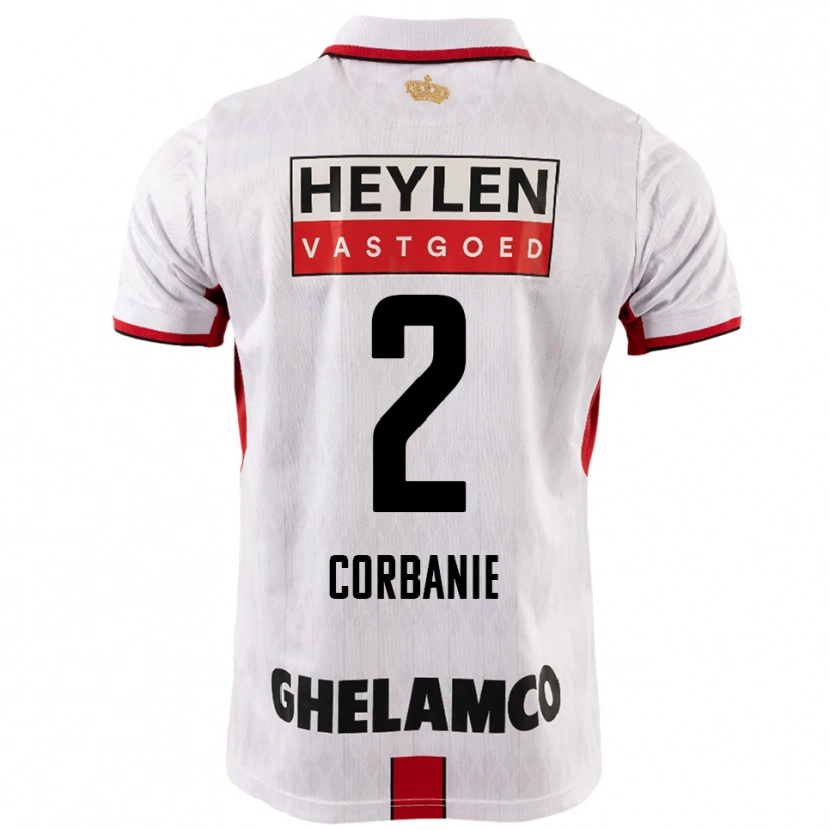 Danxen Män Kobe Corbanie #2 Vit Röd Bortatröja Matchtröjor 2025/26 Tröjor T-Tröja