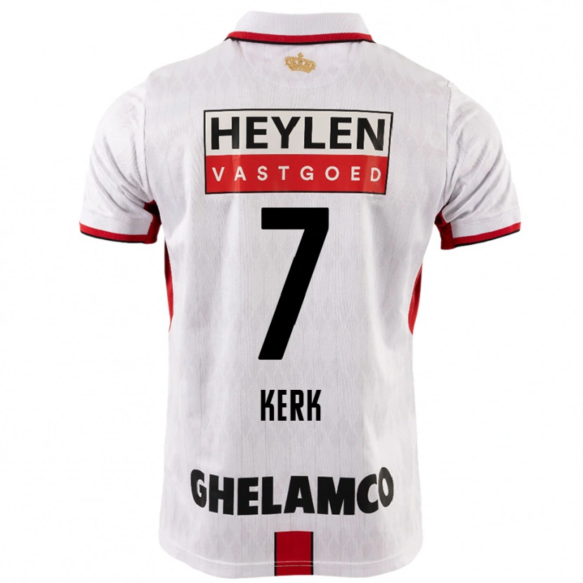 Danxen Män Gyrano Kerk #7 Vit Röd Bortatröja Matchtröjor 2025/26 Tröjor T-Tröja