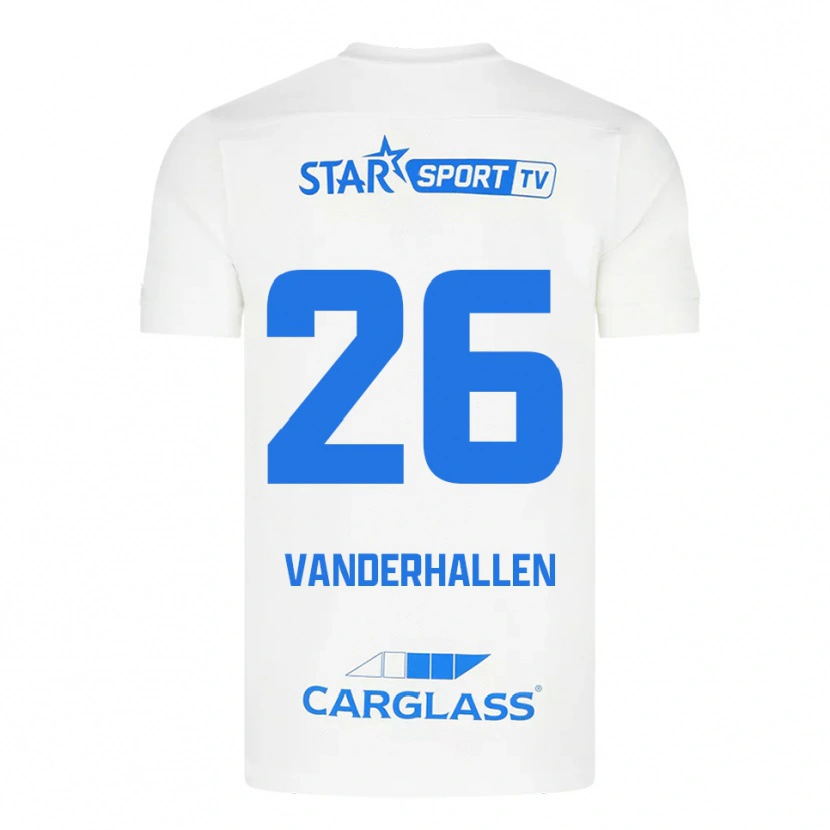 Danxen Män Yari Vanderhallen #26 Vit Blå Bortatröja Matchtröjor 2025/26 Tröjor T-Tröja