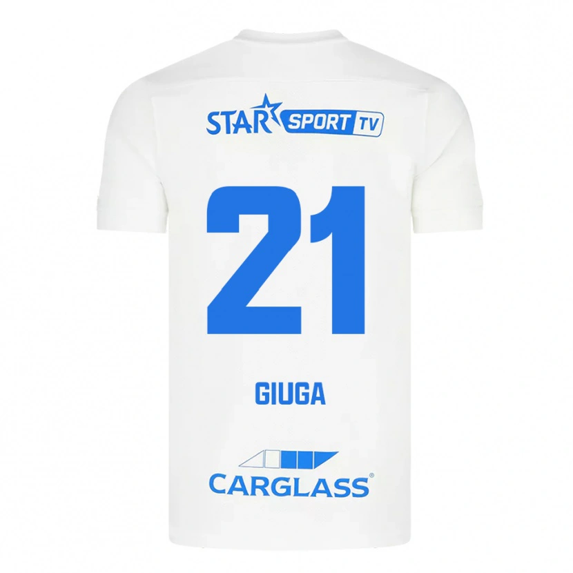 Danxen Män Anissa Giuga #21 Vit Blå Bortatröja Matchtröjor 2025/26 Tröjor T-Tröja