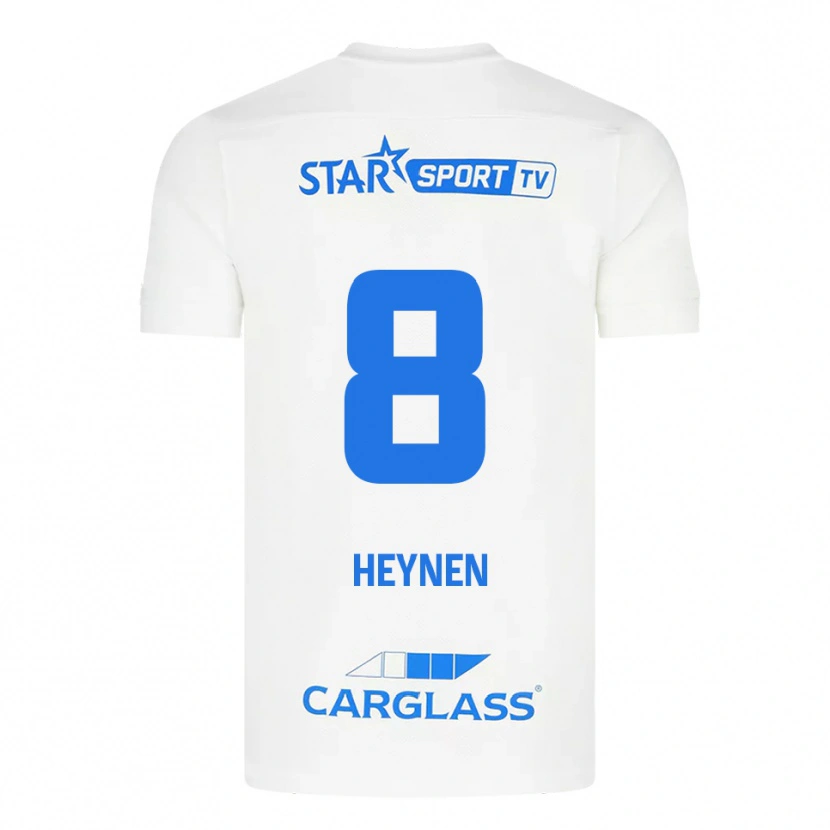 Danxen Män Bryan Heynen #8 Vit Blå Bortatröja Matchtröjor 2025/26 Tröjor T-Tröja