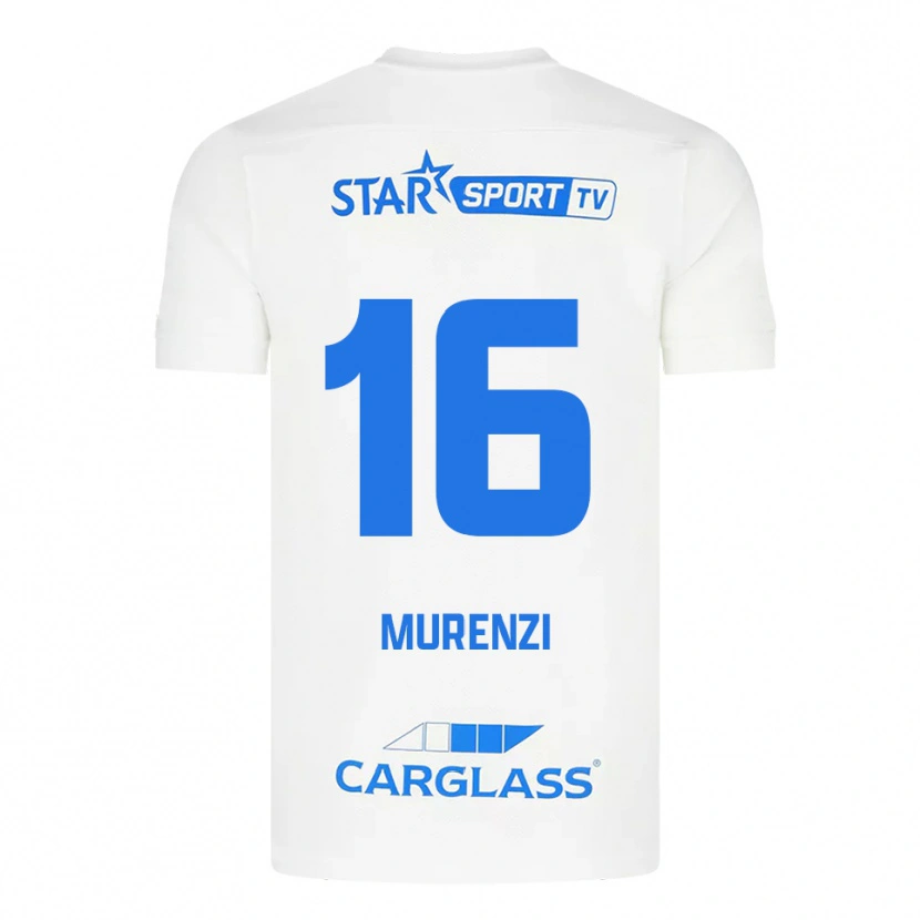 Danxen Män Aaron Murenzi #16 Vit Blå Bortatröja Matchtröjor 2025/26 Tröjor T-Tröja