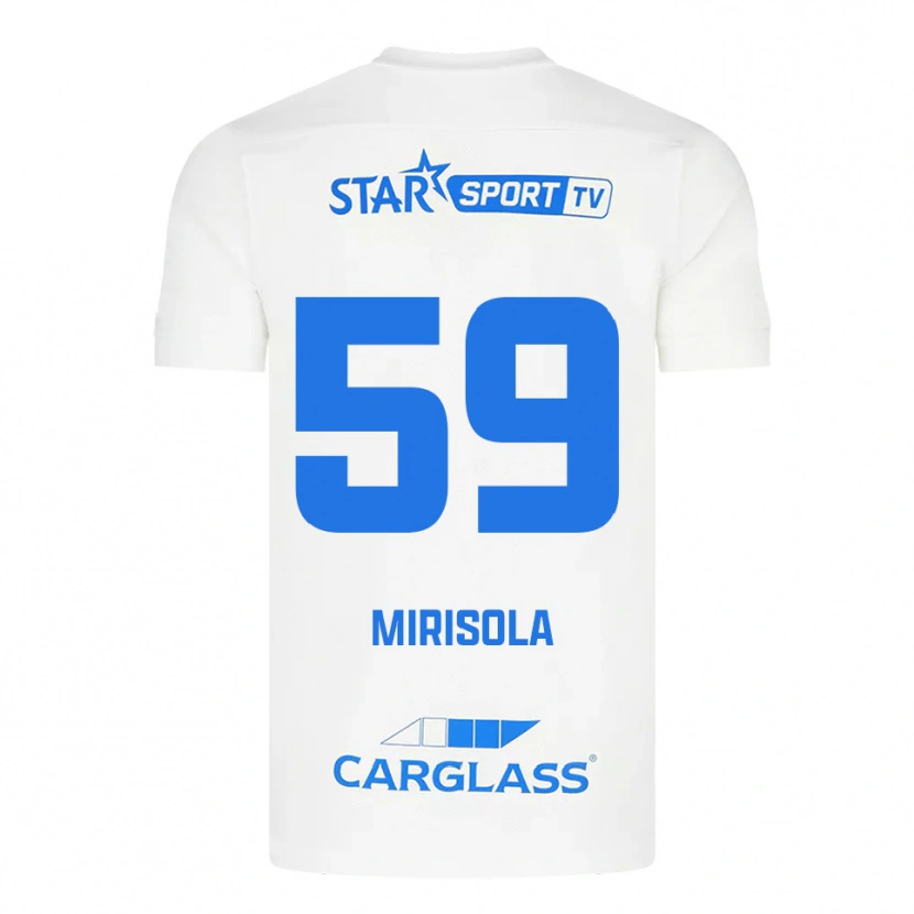 Danxen Män Robin Mirisola #59 Vit Blå Bortatröja Matchtröjor 2025/26 Tröjor T-Tröja