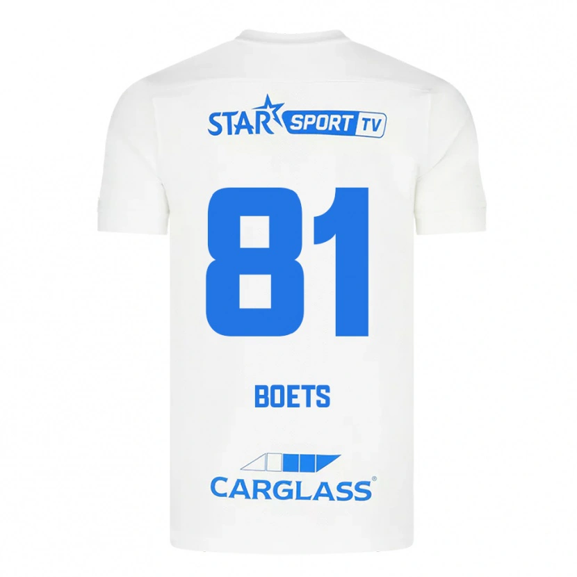 Danxen Män Keo Boets #81 Vit Blå Bortatröja Matchtröjor 2025/26 Tröjor T-Tröja