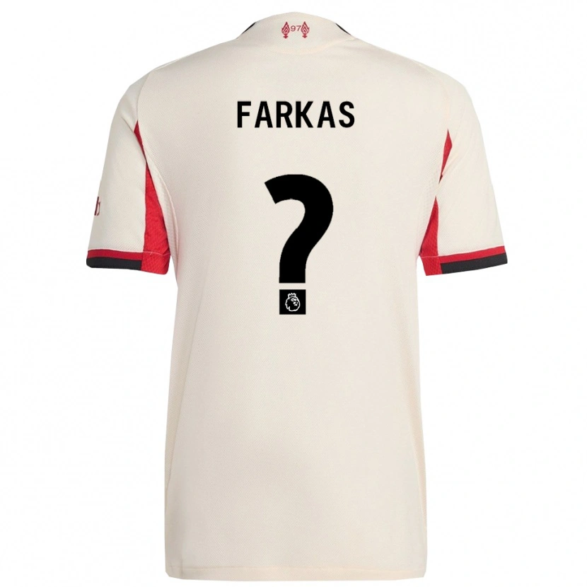 Danxen Män Erik Farkas #0 Vit Svart Bortatröja Matchtröjor 2025/26 Tröjor T-Tröja