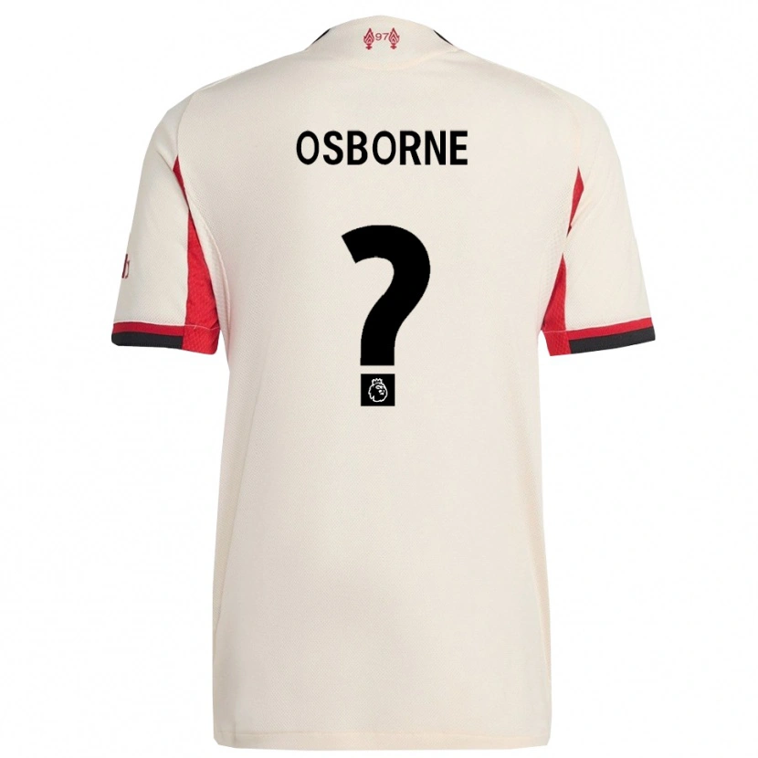 Danxen Män Niall Osborne #0 Vit Svart Bortatröja Matchtröjor 2025/26 Tröjor T-Tröja