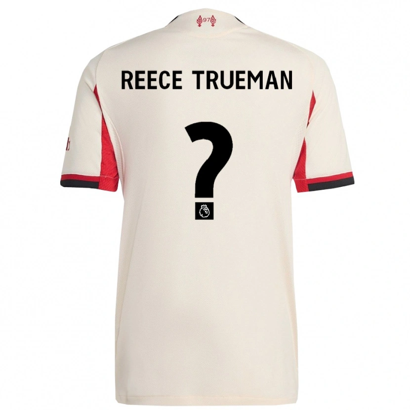 Danxen Män Reece Trueman #0 Vit Svart Bortatröja Matchtröjor 2025/26 Tröjor T-Tröja