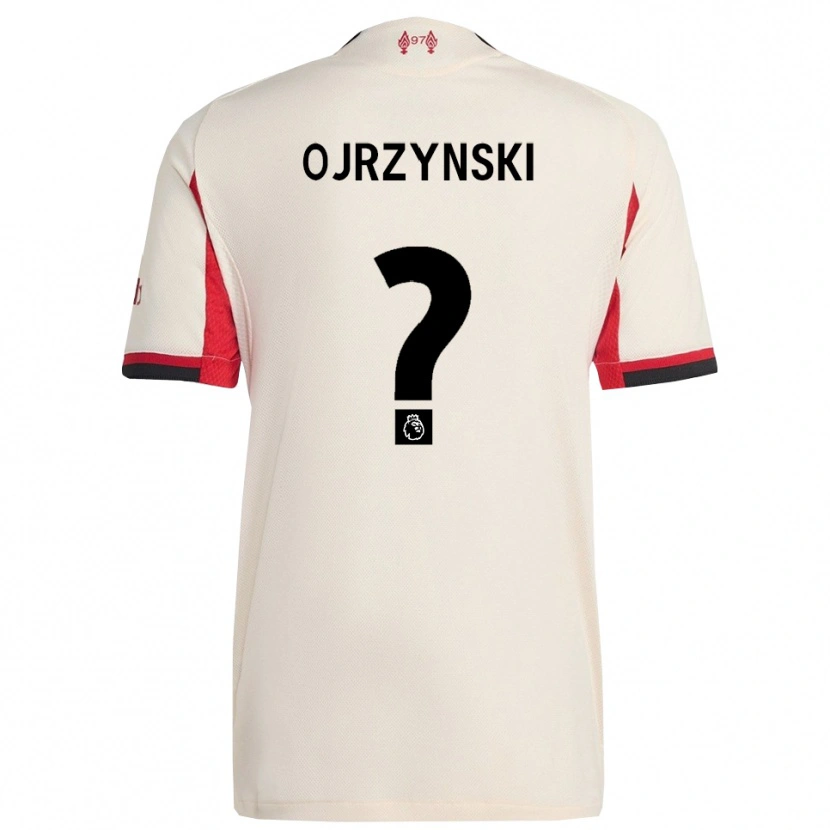 Danxen Män Jakub Ojrzynski #0 Vit Svart Bortatröja Matchtröjor 2025/26 Tröjor T-Tröja