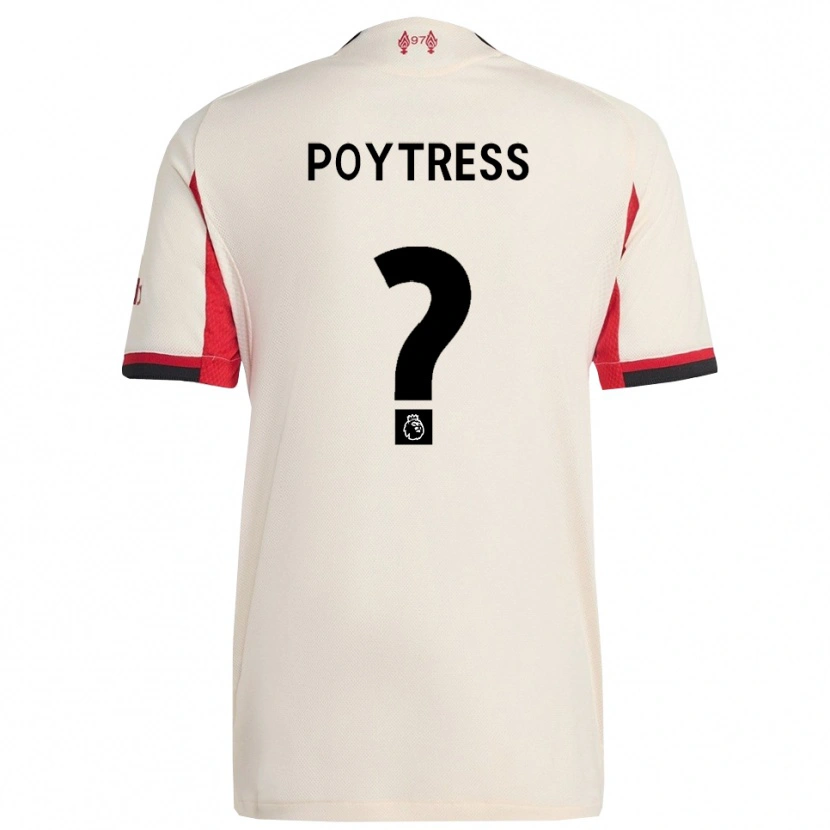 Danxen Män Jacob Poytress #0 Vit Svart Bortatröja Matchtröjor 2025/26 Tröjor T-Tröja