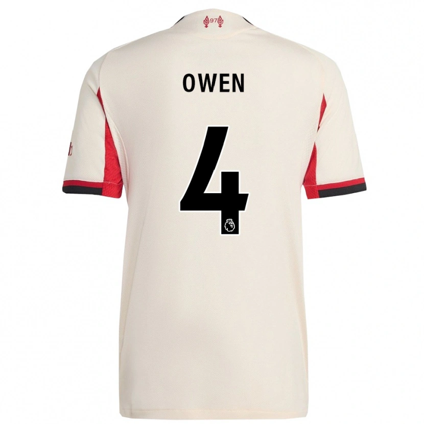 Danxen Män Harvey Owen #4 Vit Svart Bortatröja Matchtröjor 2025/26 Tröjor T-Tröja