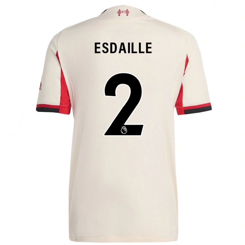 Danxen Män Dj Esdaille #2 Vit Svart Bortatröja Matchtröjor 2025/26 Tröjor T-Tröja