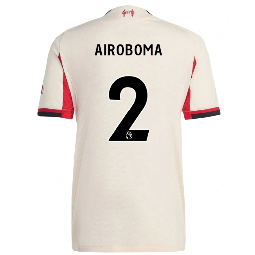 Danxen Män Emmanuel Airoboma #2 Vit Svart Bortatröja Matchtröjor 2025/26 Tröjor T-Tröja