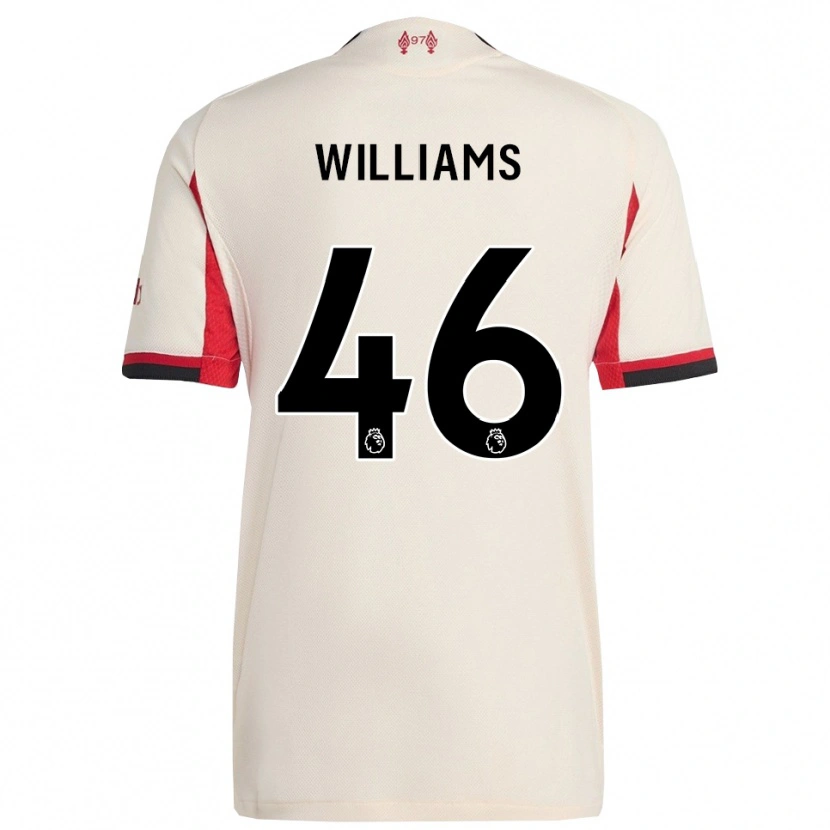 Danxen Män Rhys Williams #46 Vit Svart Bortatröja Matchtröjor 2025/26 Tröjor T-Tröja