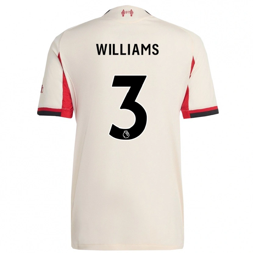 Danxen Män Cameron Williams #3 Vit Svart Bortatröja Matchtröjor 2025/26 Tröjor T-Tröja