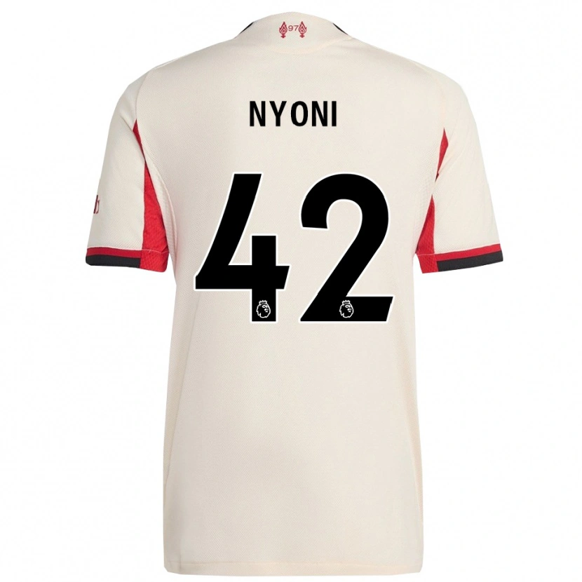 Danxen Män Trey Nyoni #42 Vit Svart Bortatröja Matchtröjor 2025/26 Tröjor T-Tröja
