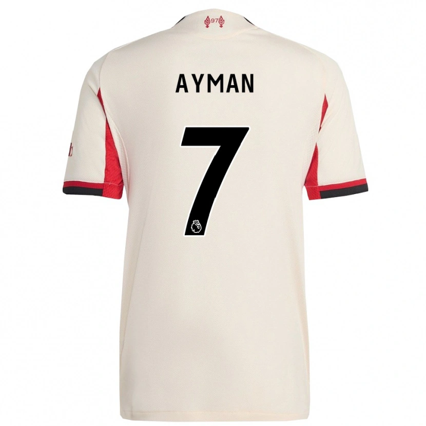 Danxen Män Alvin Ayman #7 Vit Svart Bortatröja Matchtröjor 2025/26 Tröjor T-Tröja