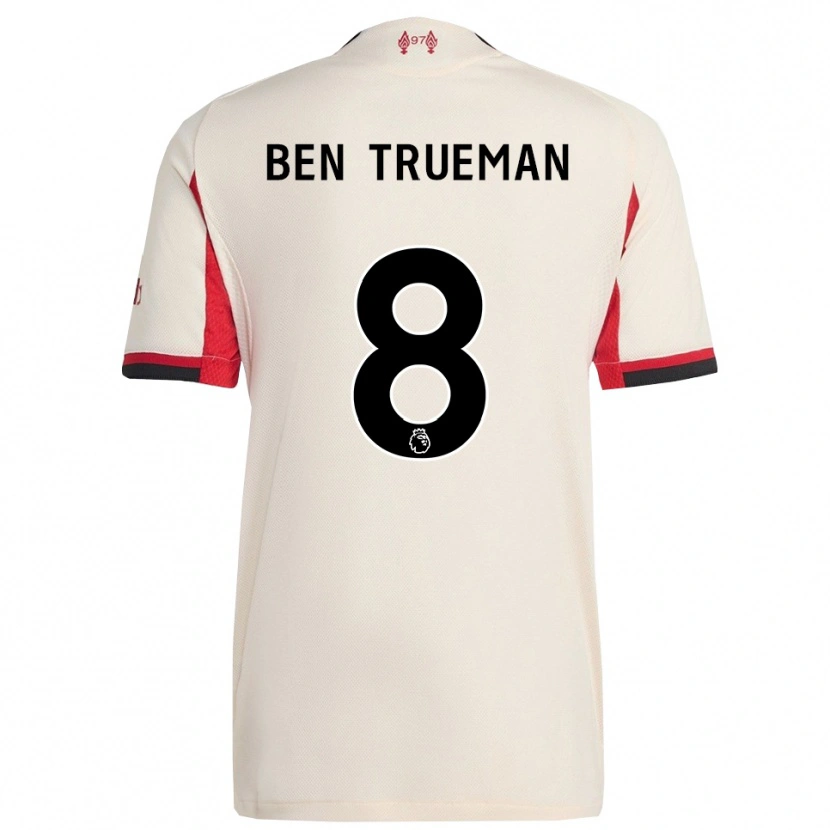 Danxen Män Ben Trueman #8 Vit Svart Bortatröja Matchtröjor 2025/26 Tröjor T-Tröja