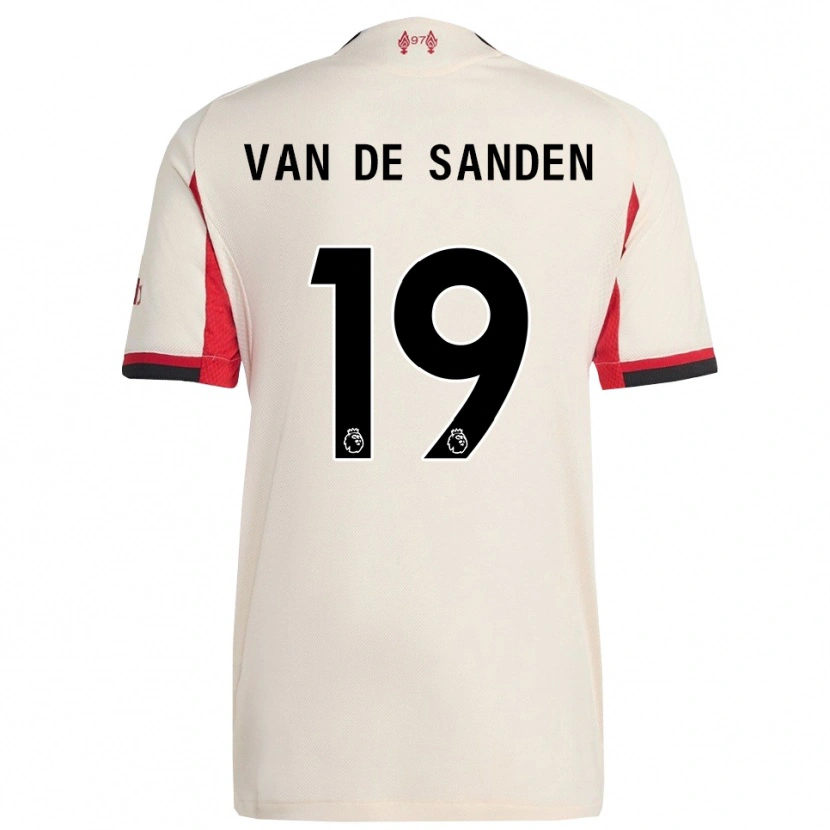 Danxen Män Shanice Van De Sanden #19 Vit Svart Bortatröja Matchtröjor 2025/26 Tröjor T-Tröja