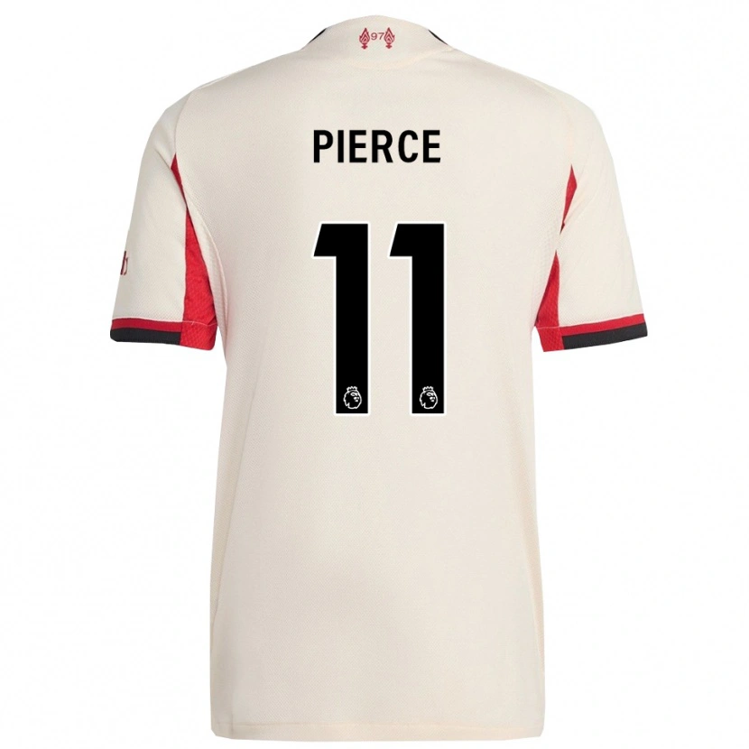 Danxen Män Alfie Pierce #11 Vit Svart Bortatröja Matchtröjor 2025/26 Tröjor T-Tröja