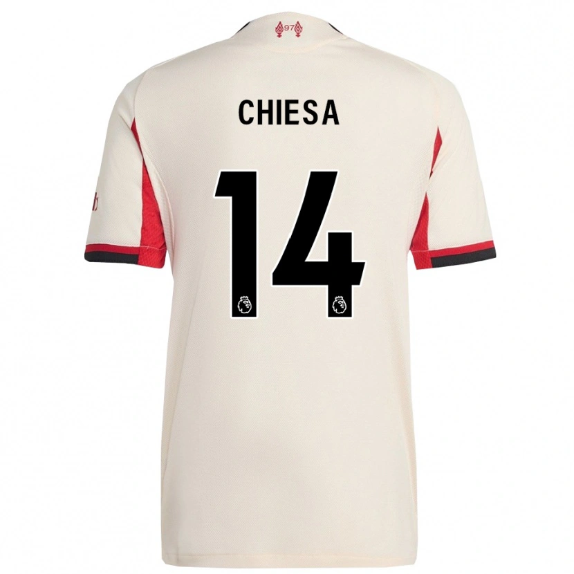 Danxen Män Federico Chiesa #14 Vit Svart Bortatröja Matchtröjor 2025/26 Tröjor T-Tröja