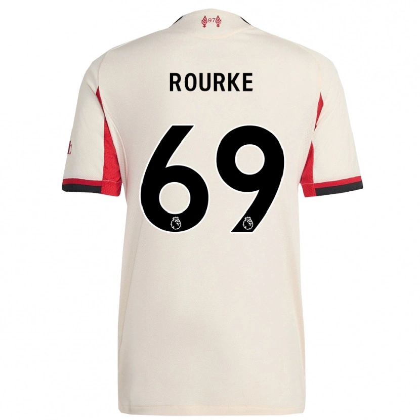 Danxen Män Fidel O'rourke #69 Vit Svart Bortatröja Matchtröjor 2025/26 Tröjor T-Tröja