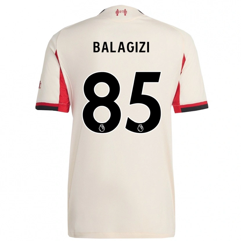 Danxen Män James Balagizi #85 Vit Svart Bortatröja Matchtröjor 2025/26 Tröjor T-Tröja