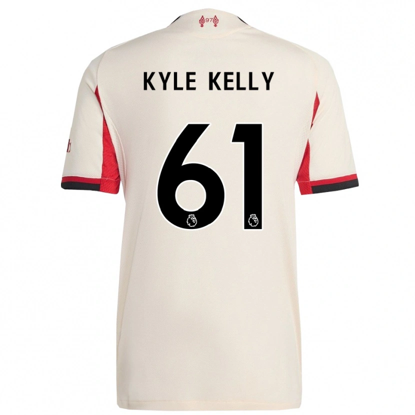 Danxen Män Kyle Kelly #61 Vit Svart Bortatröja Matchtröjor 2025/26 Tröjor T-Tröja