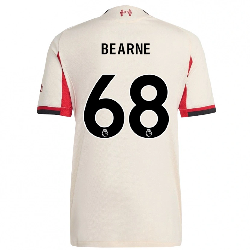 Danxen Män Jack Bearne #68 Vit Svart Bortatröja Matchtröjor 2025/26 Tröjor T-Tröja