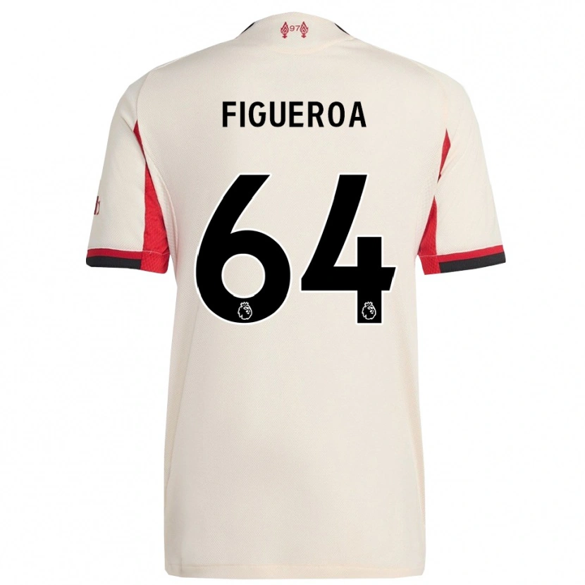 Danxen Män Keyrol Figueroa #64 Vit Svart Bortatröja Matchtröjor 2025/26 Tröjor T-Tröja