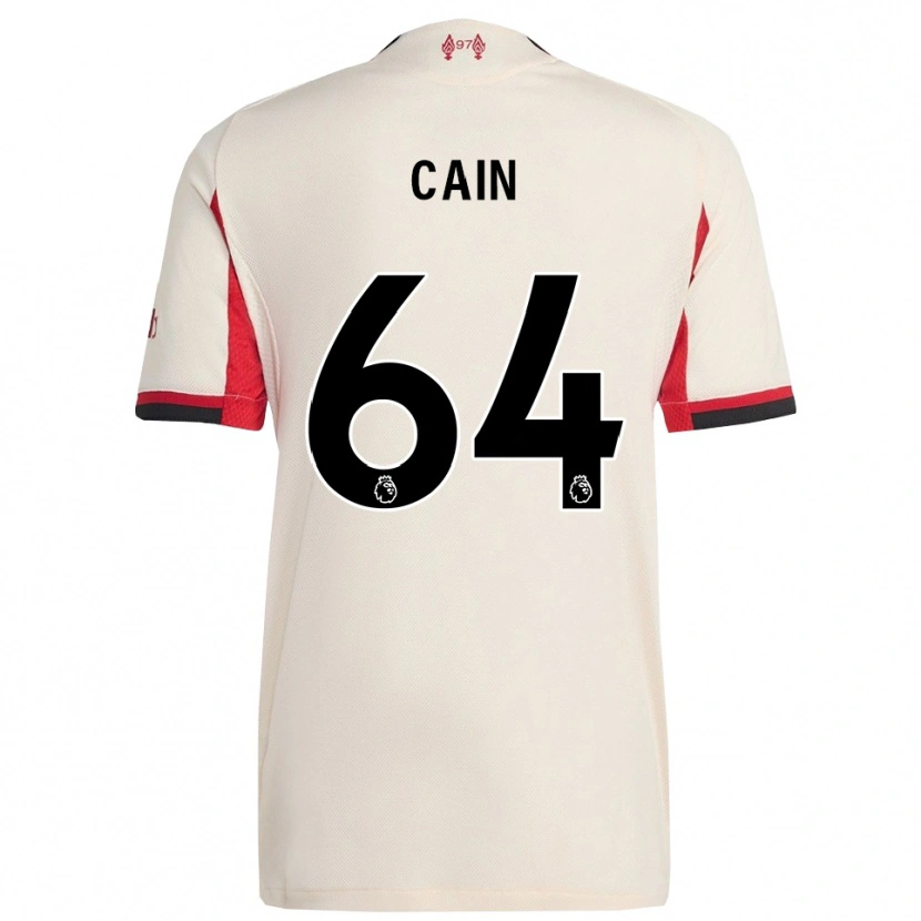 Danxen Män Jake Cain #64 Vit Svart Bortatröja Matchtröjor 2025/26 Tröjor T-Tröja