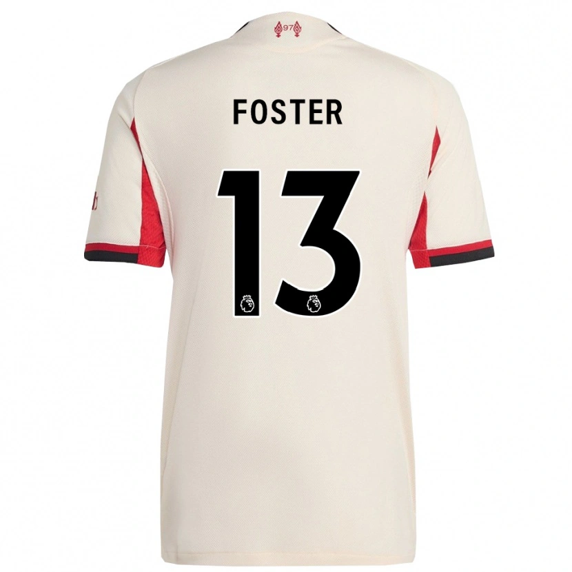 Danxen Män Rylee Foster #13 Vit Svart Bortatröja Matchtröjor 2025/26 Tröjor T-Tröja
